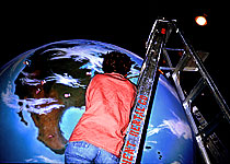 photo of ten-foot globe