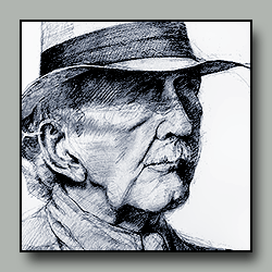 Quick drawing of portrait model Jack