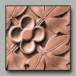 Black&white charcoal drawing on brick-colored paper, subject: bronze bust of Aristotle